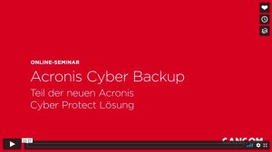 Online-Seminar Cyber Backup